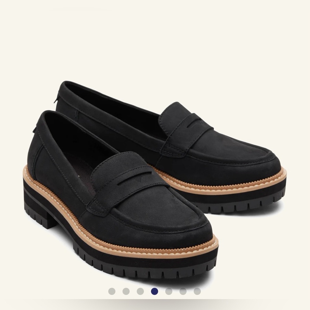 Toms Cara Black Loafers for Women NWOT - Picture 2 of 11